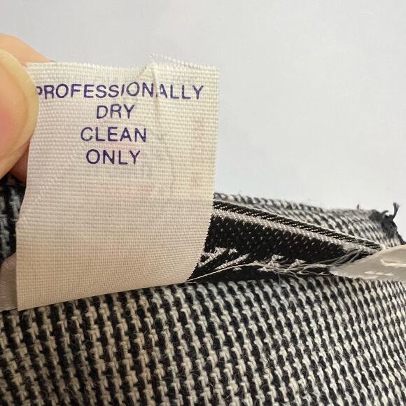 Vtg Evan Picone High Waisted Wool Pencil Skirt Sz 10 USA Union Made Houndstooth - Picture 12 of 12